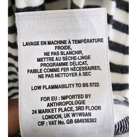 Anthropologie t.la Becky Tie Waist Striped Dress XL Preppy Coastal Old Money - Picture 7 of 8